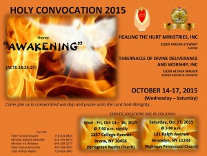 Holy Convocation 2015